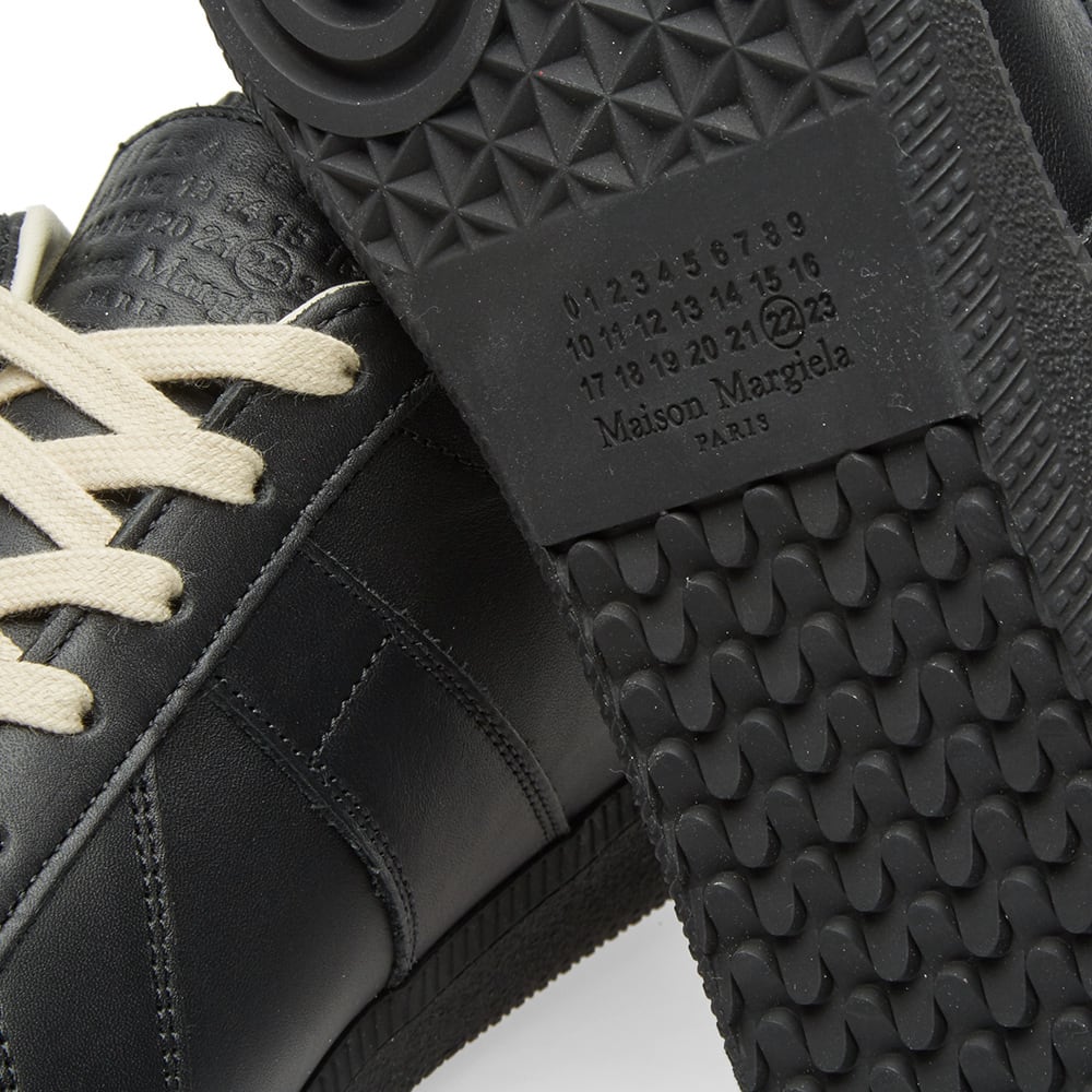 Maison Margiela Women's Black Leather Sneakers — outsole detail