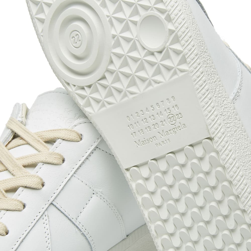 Maison Margiela Women's White Leather Sneakers — outsole detail