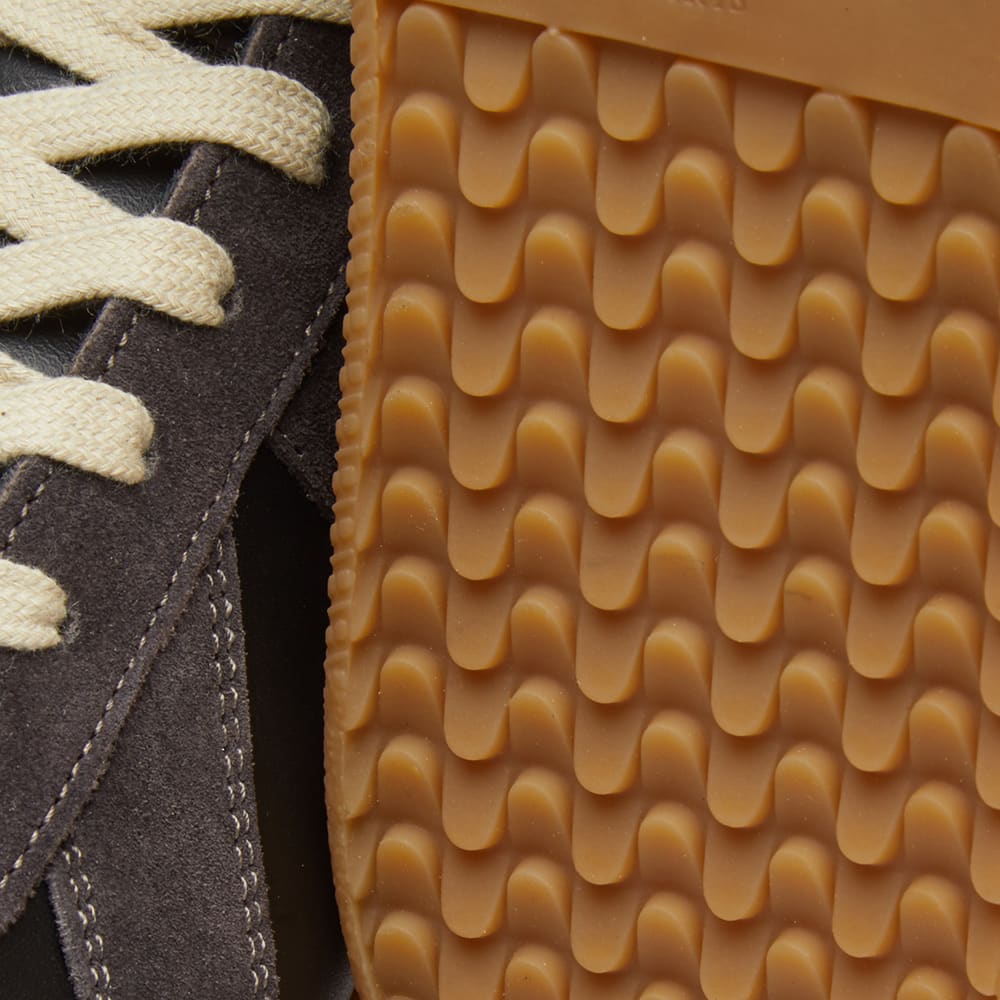 Maison Margiela Women's Black Leather & Amber Suede Sneakers — outsole detail