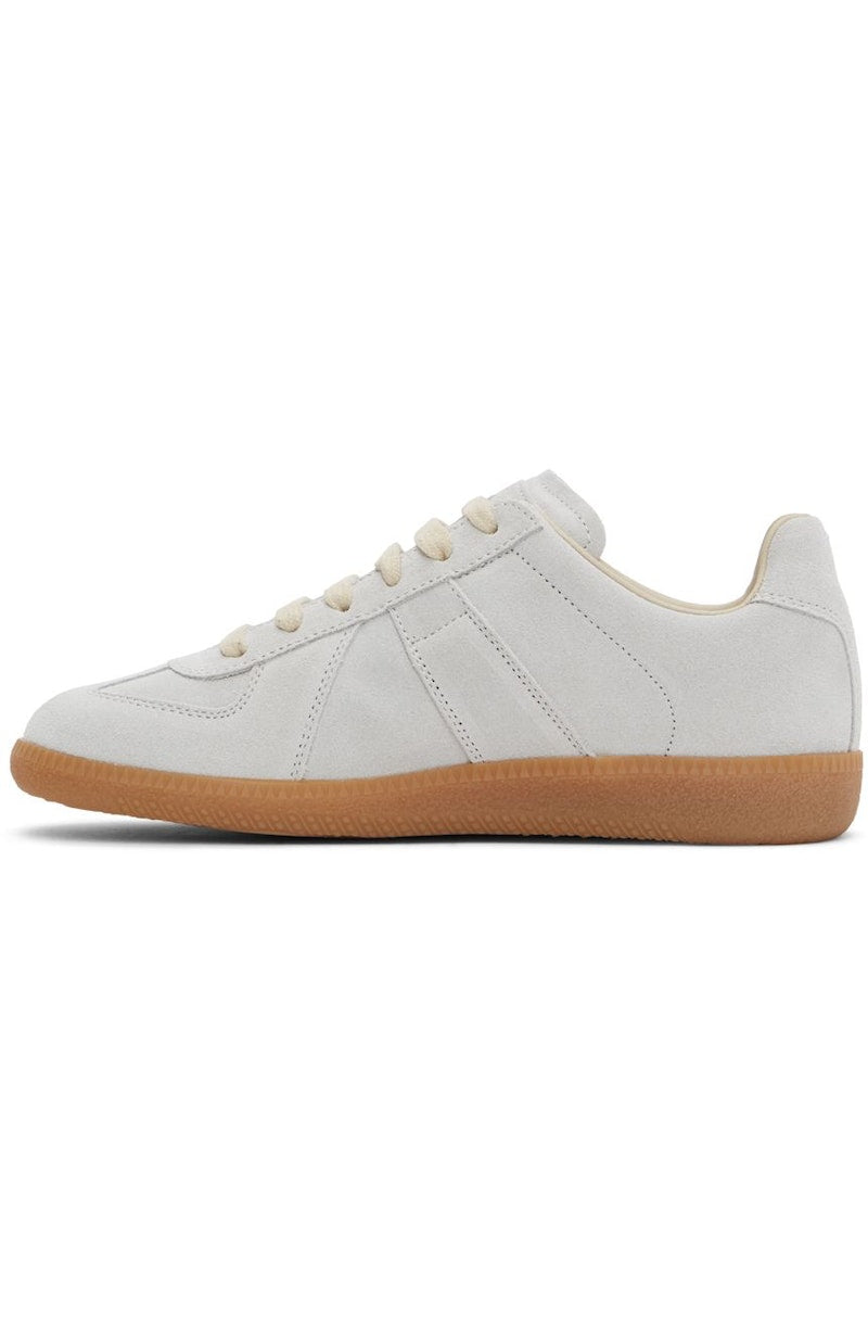 Maison Margiela Women's White Suede Sneakers — inner side