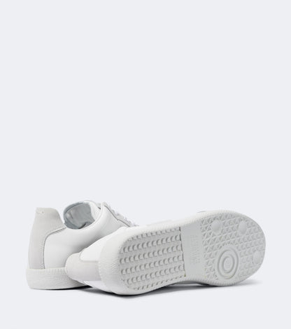 Maison Margiela Women's White Leather & Suede Sneakers — outsole