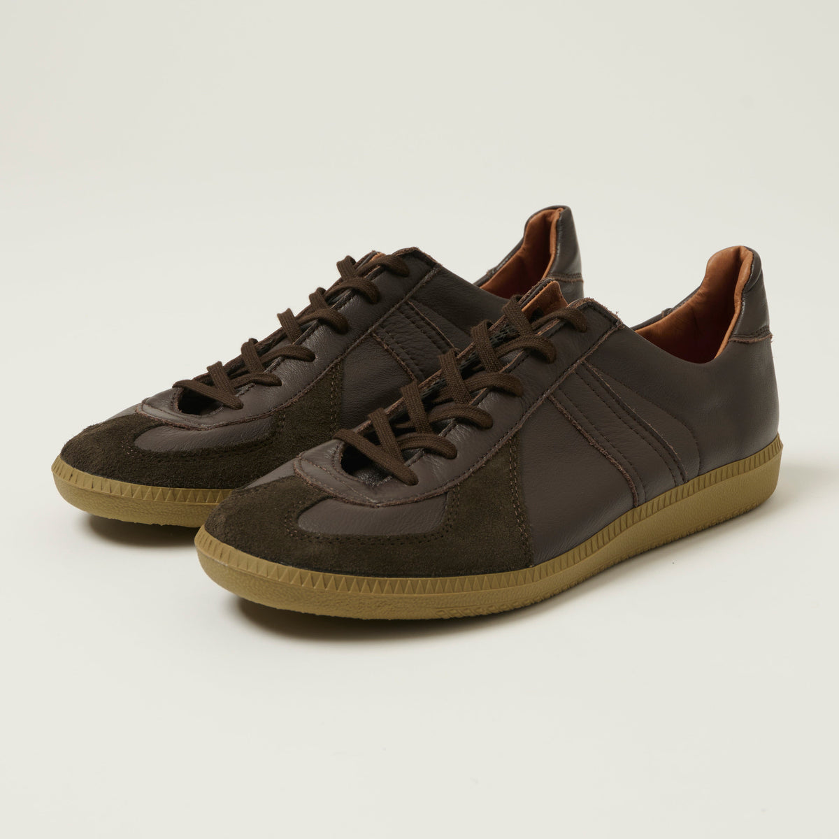 Reproduction of Found 1980s German Army Trainer - Dark Brown, view 1