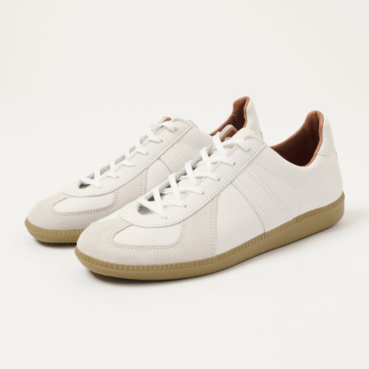 Reproduction of Found 1980s German Army Trainer - White Nubuck, view 1