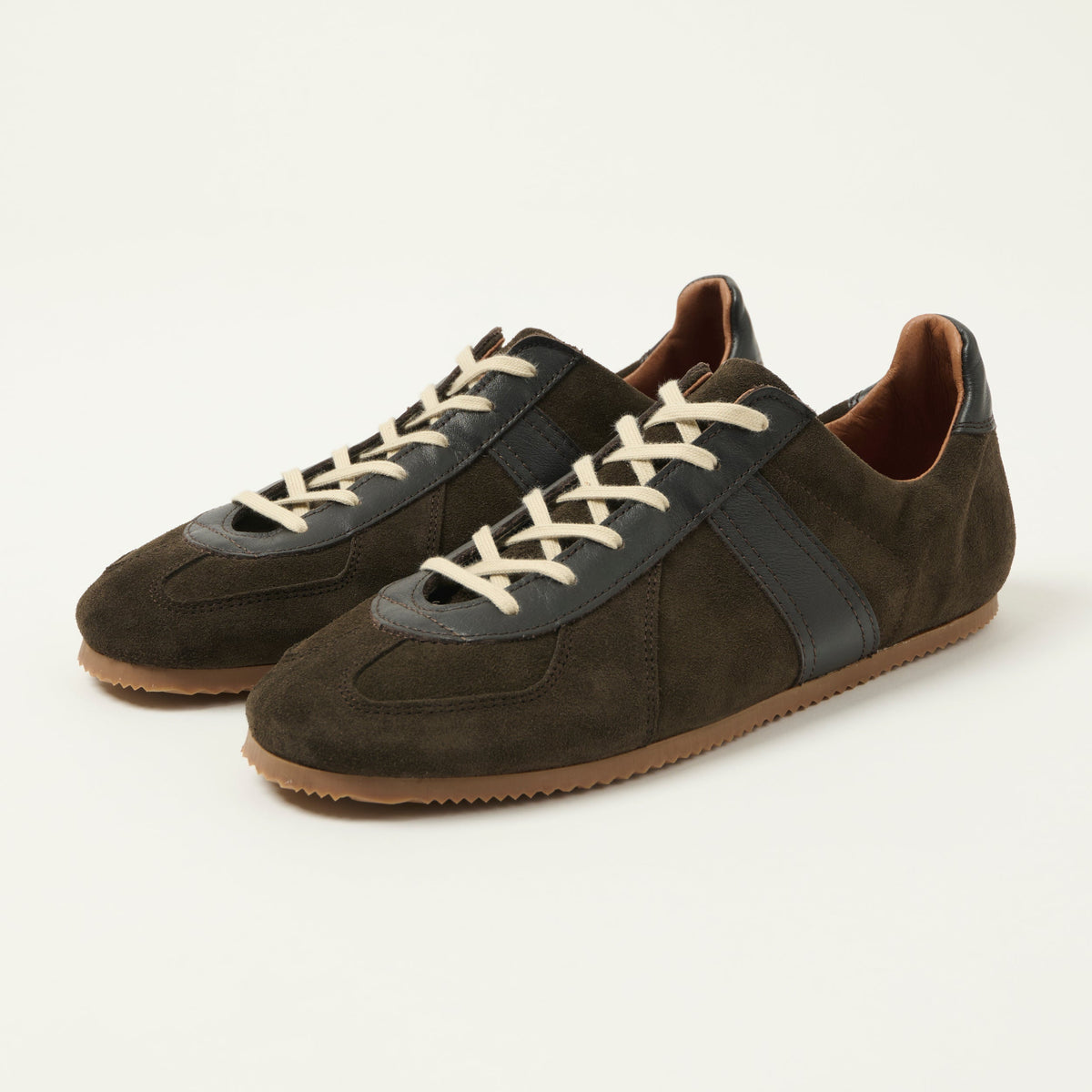 Reproduction of Found Low Profile German Military Trainer - Dark Brown Suede, view 1
