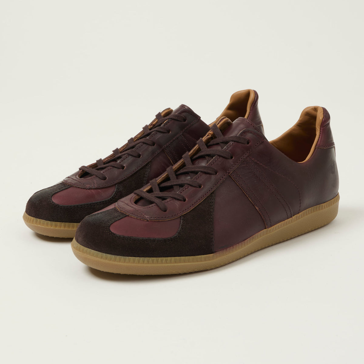 Reproduction of Found 1980s German Army Trainer - Burgundy, view 1