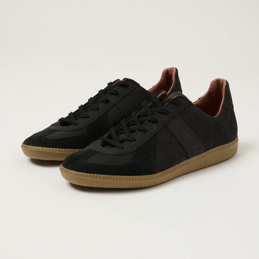 Reproduction of Found 1980s German Army Trainer - Black Nubuck, view 1