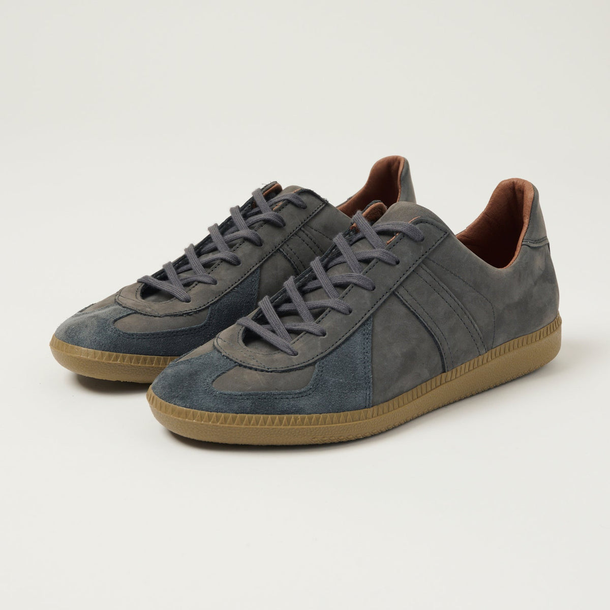 Reproduction of Found 1980s German Army Trainer - Dark Grey Nubuck, view 1