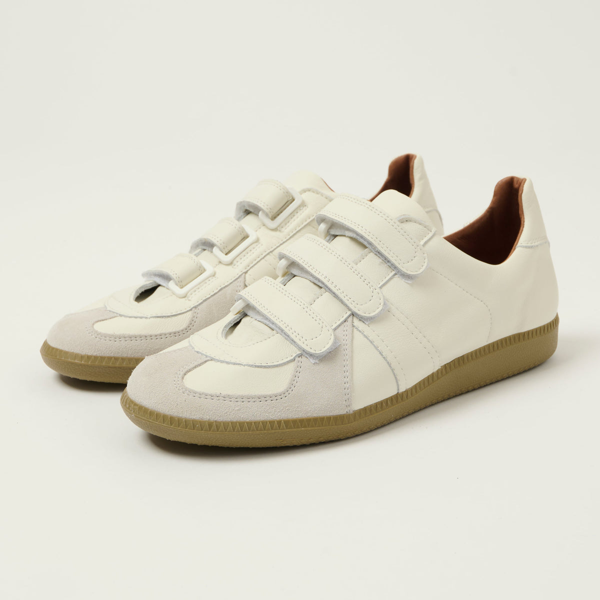 Reproduction of Found 1980s Velcro German Army Trainer - White, view 1