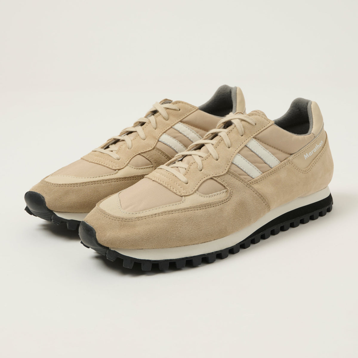 Reproduction of Found x ZDA 'Marathon' Classic Sport Trainer - Light Beige/Beige, view 1