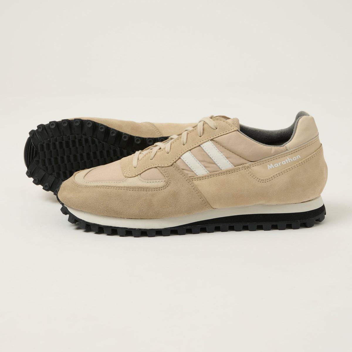 Reproduction of Found x ZDA 'Marathon' Classic Sport Trainer - Light Beige/Beige, view 2